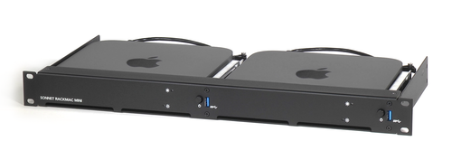 Sonnet RackMac mini - 1U Rack Kit for 2 Mac minis 2010 to current Intel and M1/M2 series Mac mini Sonnet RackMac mini - 1U Rack Kit for 2 Mac minis 2010 to current Intel and M1/M2 series Mac mini